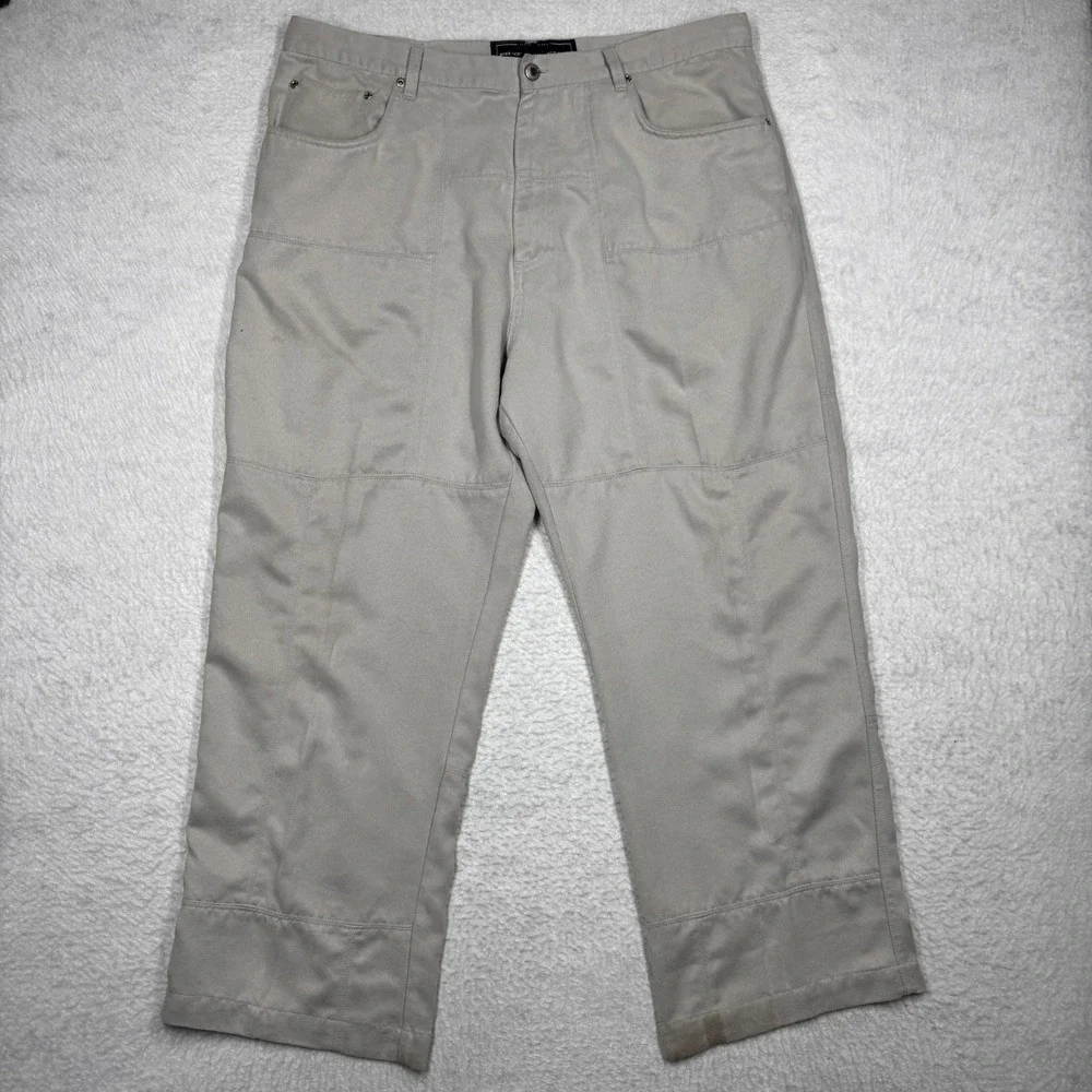 Vintage‎ Y2K Phat Farm Pants Baggy Hip Hop Rap Urban Streetstyle Beige Men's 2XL